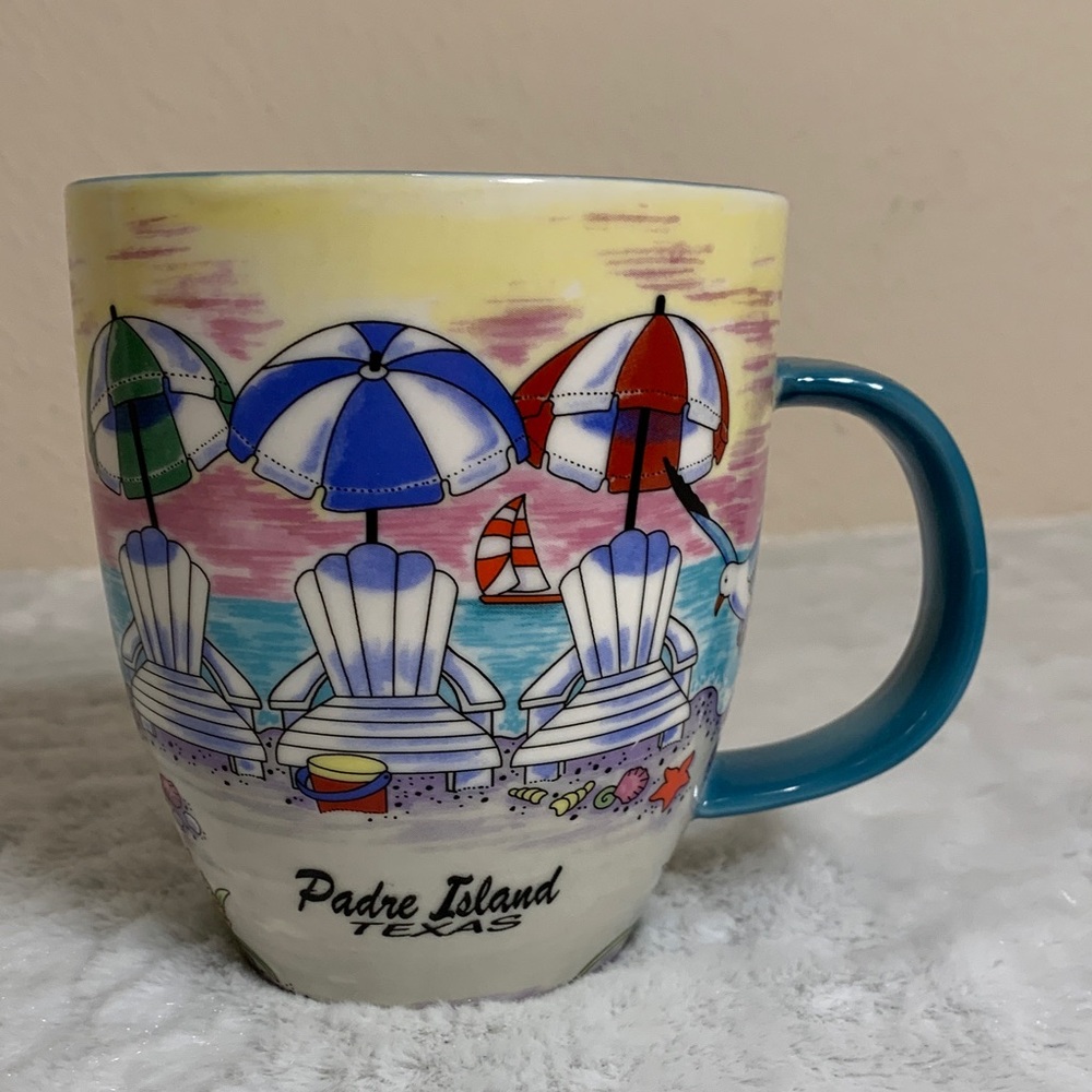 Padre Island Texas Beach Scene Coffee Mug